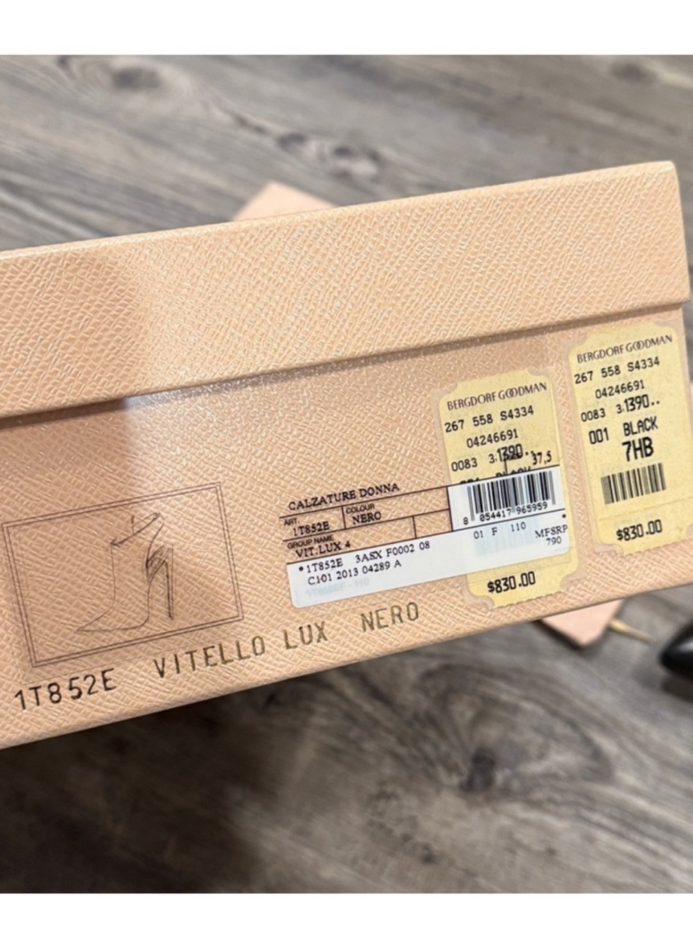 Prada Black Leather Pointed Toe Ankle Booties - Picture 5 of 15